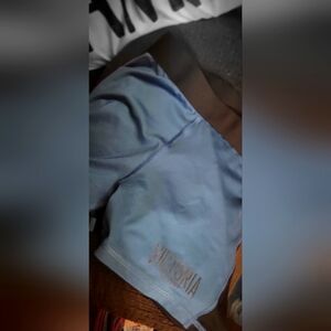 Rare Victoria Blue and Black Athletic Shorts